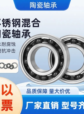 混合陶瓷球轴承6700/6701/6702/6703/6704/67052RS耐磨耐腐蚀