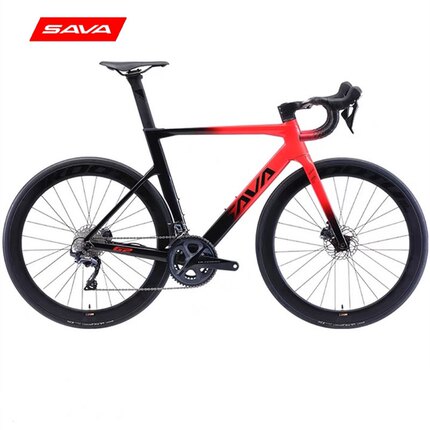 SAVA 公路自行车全隐藏内走线碳纤维22速碟刹R8020变速赛车