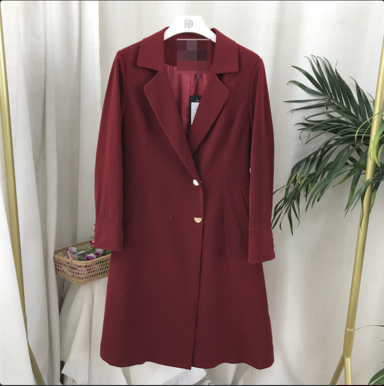 【亦】孤品4XL码春秋女装长袖风衣外套  5-1-177