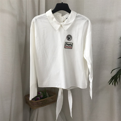 【衣】孤品160码春秋女装长袖衬衫  22-2-2077