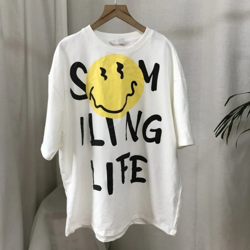 【yao】夏季女装短袖字母印花T恤  37-2-3023