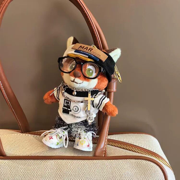 仅衣服/尼克小狐狸挂件娃衣服毛衣针织衫套装朱迪钥匙扣乖乖生