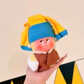 无娃 123星星人系列毛绒挂件玩偶娃衣红麻花帽蓝色美人鱼