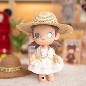 8娃衣Zsiga向往之处BJD玩偶娃衣白裙宝石草帽套装 关节娃娃嘎姐