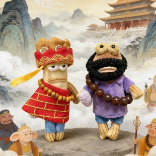 可爱比奇堡居民丑鱼打工鱼瘫瘫鱼衣服西游记唐僧沙和尚娃衣15cm萌