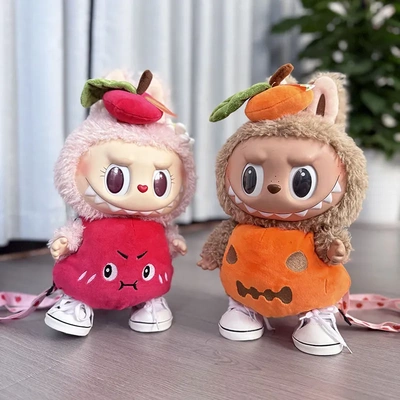 仅售娃衣】38cm拉布布衣服着替MOKOKO万圣节圣诞南瓜包苹果外带包