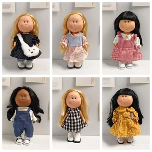 格子背带裙碎花连衣裙女 西班牙Mia土豆娃娃衣服24厘米mia公仔换装