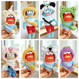 比奇堡的居民们娃衣酷酷鱼呆呆鱼丑鱼打工鱼换装着替手作青蛙帽包