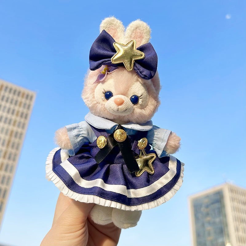 仅售衣服】贝儿钥匙扣挂件着替露露公仔裙子星星兔警官娃衣替换