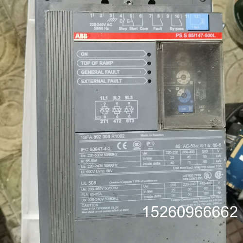 议价ABB软起动PSS85/147-500L,55kw/95kw议价