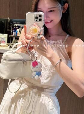 ALIDA ONE/3.28/新品 26FW 荔枝纹手提包简约饭盒包女