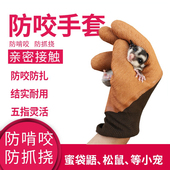 仓鼠防咬手套刺猬松鼠剪指甲蜜袋鼯手套咬不透抓不破上药松鼠用品