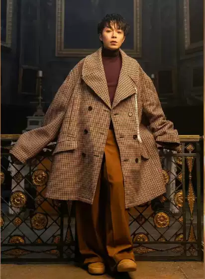 Reverse Fashion New Style Rafsimons Archive Redux Remade Plaid Loose Woolen Coat in Stock