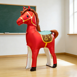 新学期开学仪式感装饰立体马气球幼儿园教室班级典礼开门红活布置