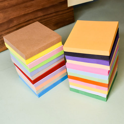 荧光色76mm便利贴彩色可粘便签纸