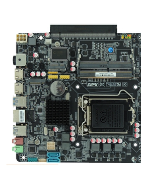 现货H310C-D4-IC侧插一体机主板带LVDS可斜插独立显卡支持6789代