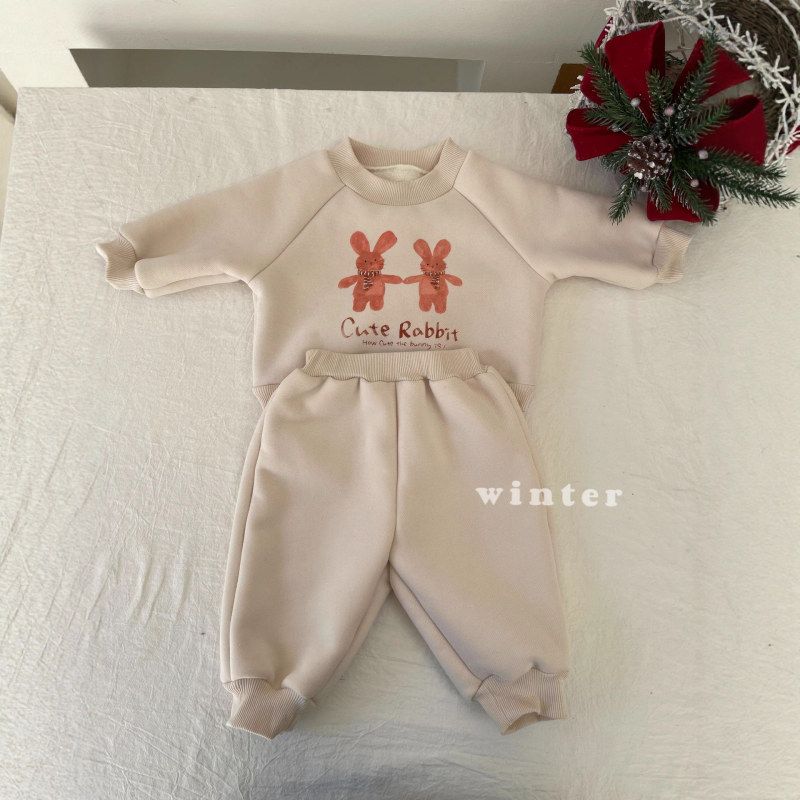 婴儿背带裤卫衣加绒男女宝背心式连体裤子加绒加厚套装冬季外出服