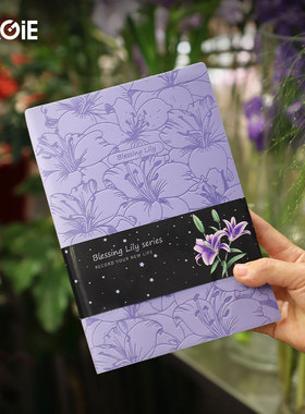 卡杰新款文艺日记本A5精致高级感笔记本子高颜值简约ins风软皮面记事本加厚随身手账记录本少女心手帐本定制