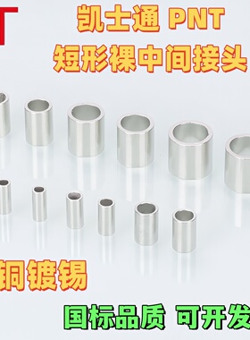 KT凯士通PNT1.252 5.58短形裸中间接头紫铜0.5/1.5/10平接线端子