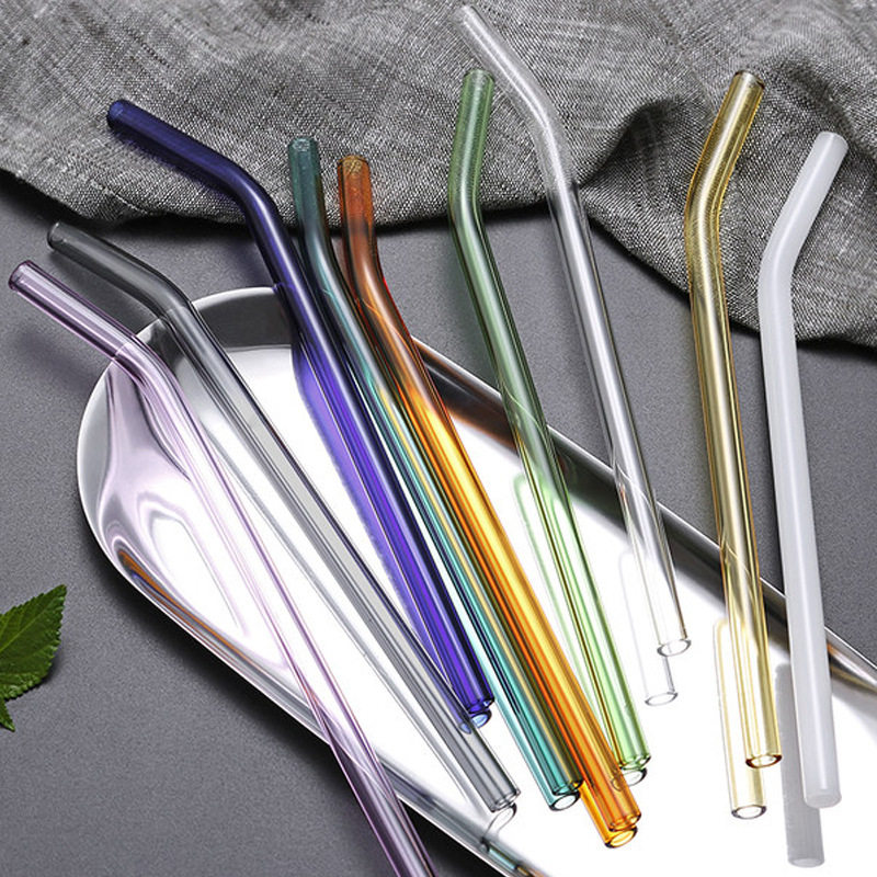网红吸管喝饮料的吸管耐热玻璃耐高温艺术牛奶ins创意重复使用