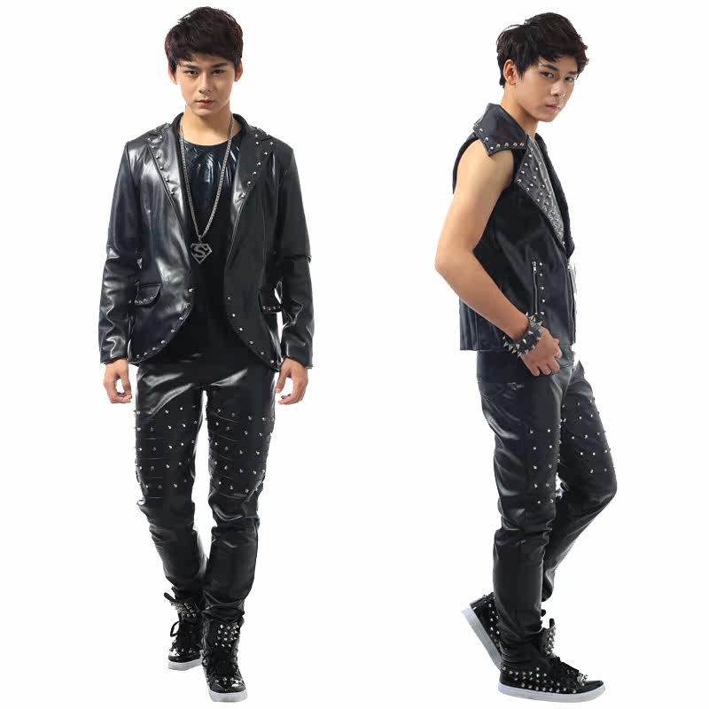 Pantalon cuir homme droit pour adolescent - Ref 1480935 Image 5