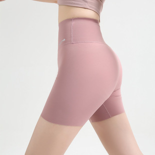 鲨鱼裤女外穿夏季薄款2025新款冰丝三分短裤瑜伽裤打底防走光紫色