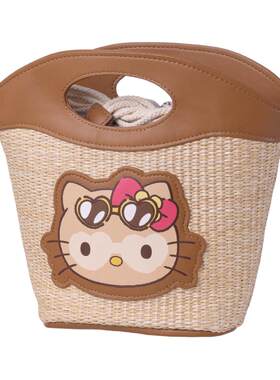 名创优品HelloKitty夏日黑皮包