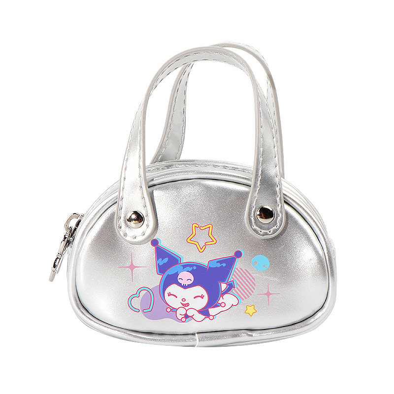 miniso名创优品Kuromi闪闪派对系列耳机包收纳可爱便携饰品小包包