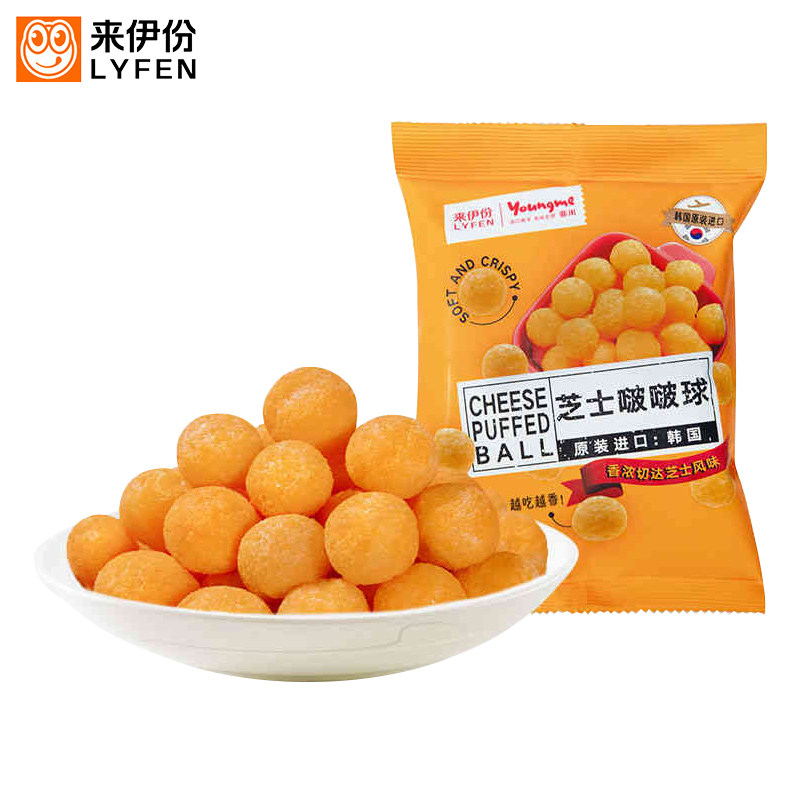 来伊份亚米芝士啵啵球烘焙非油炸
