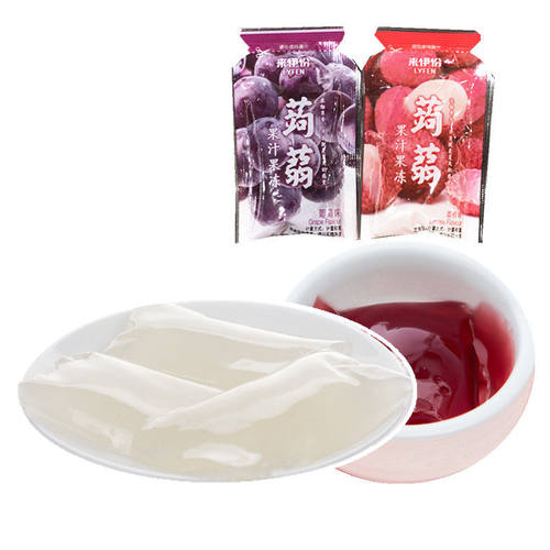 来伊份蒟蒻果汁果冻葡萄味荔枝味