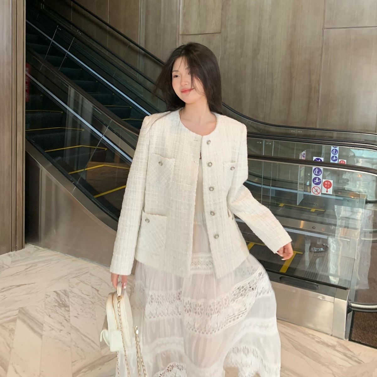 圆领外套休闲宽松高级感上衣显瘦