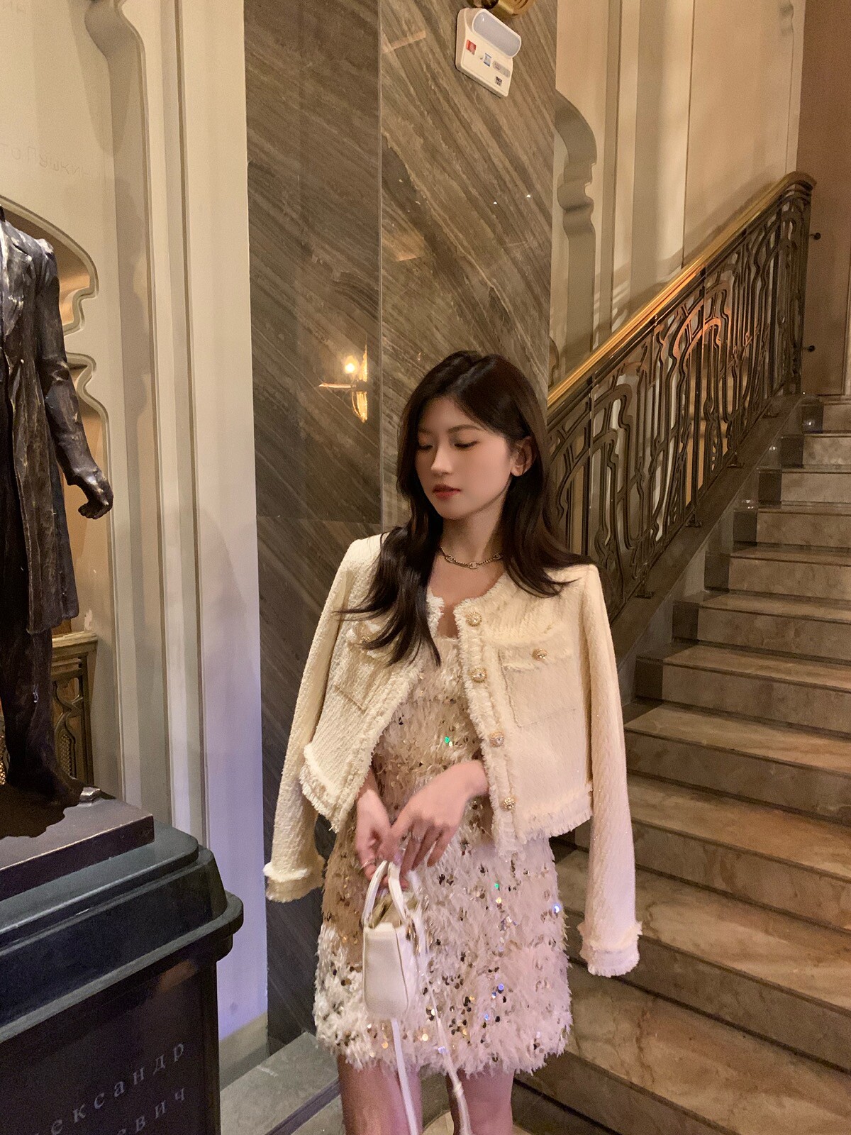 高级感小众气质小香风外套女