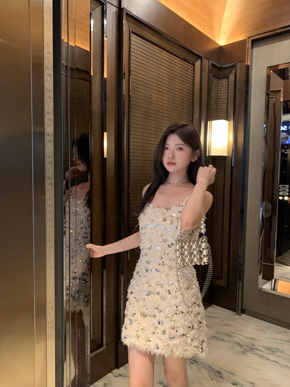 欲甜辣性感吊带连衣裙女