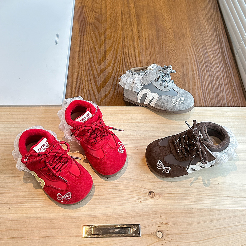 女童运动鞋2025新款百搭中大童透气单网老爹鞋轮胎底防滑男女鞋子