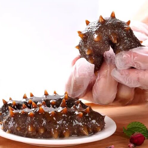 齐善素食　富威牌素黑刺参素辽参 仿荤海鲜素食品【冷冻】