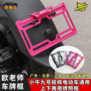 欧老师牌照架适用九号MZ NZ赛博XYber Mmax2 FZ3 110改装牌照框