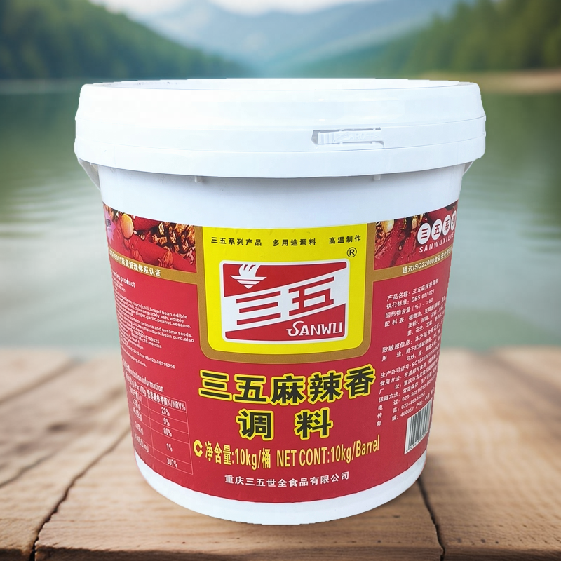 三五麻辣香调料10kg桶装香辣酱