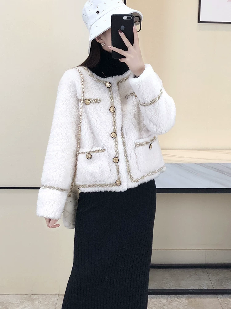 Плюшевый жакет, коллекция 2023 года, стиль Chanel
