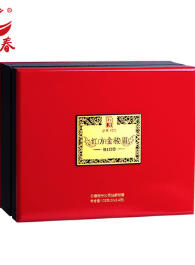 日春茶叶金骏眉红方武夷山桐木关红茶【金骏眉6100】礼盒装102g