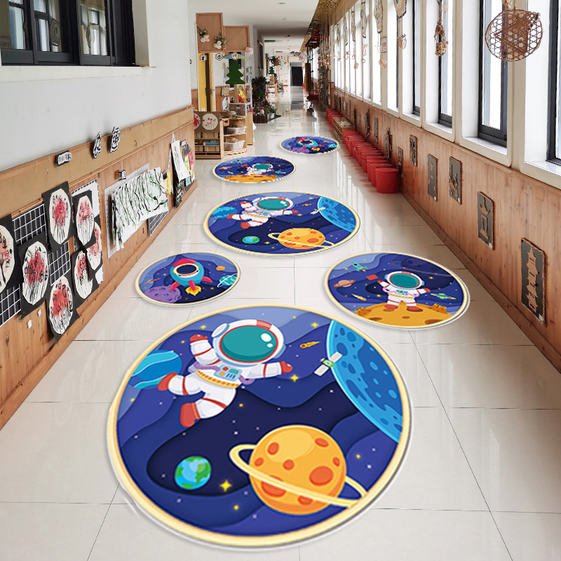 校园地面游戏地贴幼儿园跳格子