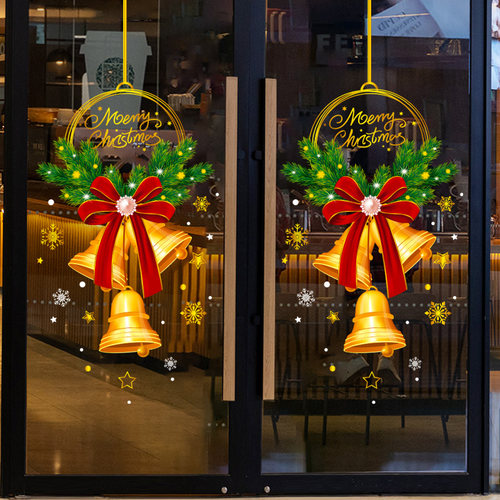 圣诞节装饰品圣诞铃铛花环挂件