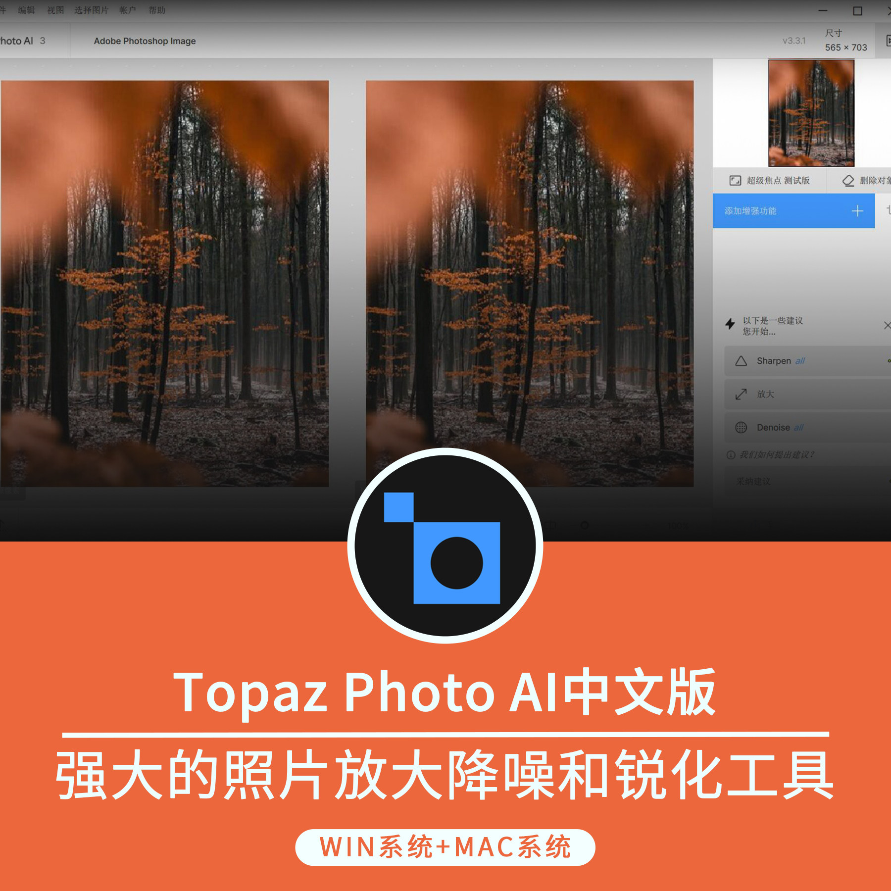 5.3中文版图片无损放大老照片修复模糊清晰模型