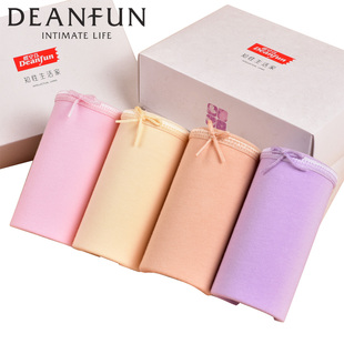 蝶安芬女内裤高腰收腹提臀纯色纯棉简约蝴蝶结舒适透气平角裤大码