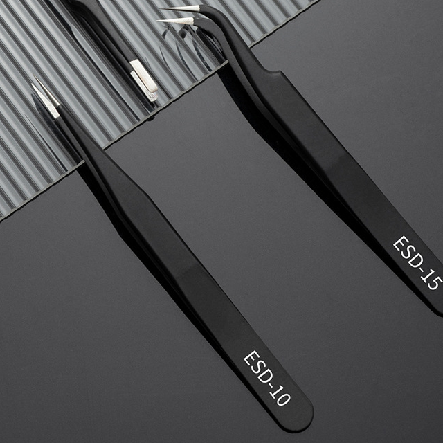 不锈钢防静电黑色镊子景泰蓝掐丝珐琅金丝沙画手工DIY金属夹子