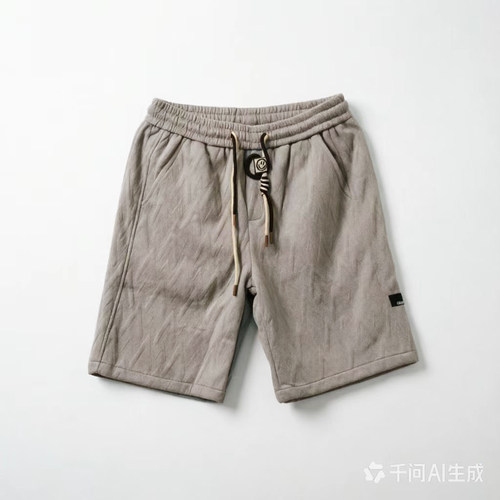 Z1221【满两件包邮】2026夏季新款青少年港风美式潮牌纹理短裤潮