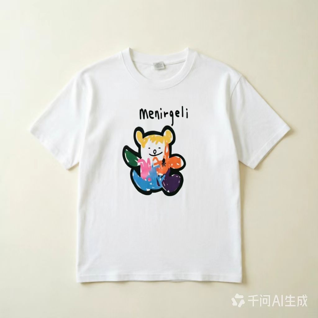 Z1169【满两件包邮】2026夏季新款青少年港风男女卡通短袖棉T恤衫