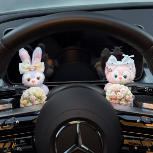 玲娜贝儿汽车怀挡玩偶车内雨刮器转向灯装 女 饰公仔摆件2026新款