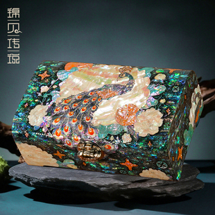 锦贝传说螺钿首饰盒中国风戒指项链手镯收纳盒子高档珠宝盒嫁妆盒