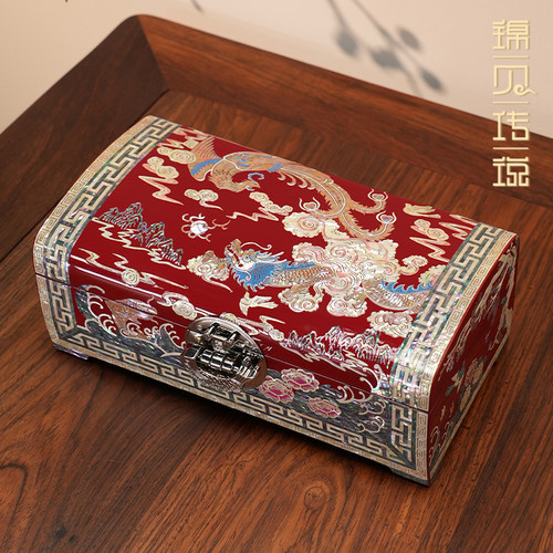 非遗螺钿漆器首饰盒结婚订婚礼物