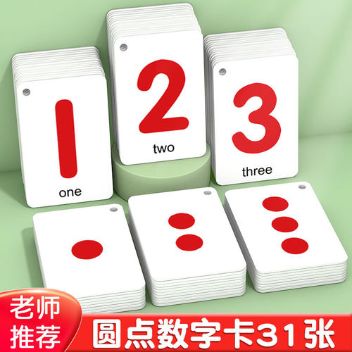 【严选】数字圆点卡书写正确